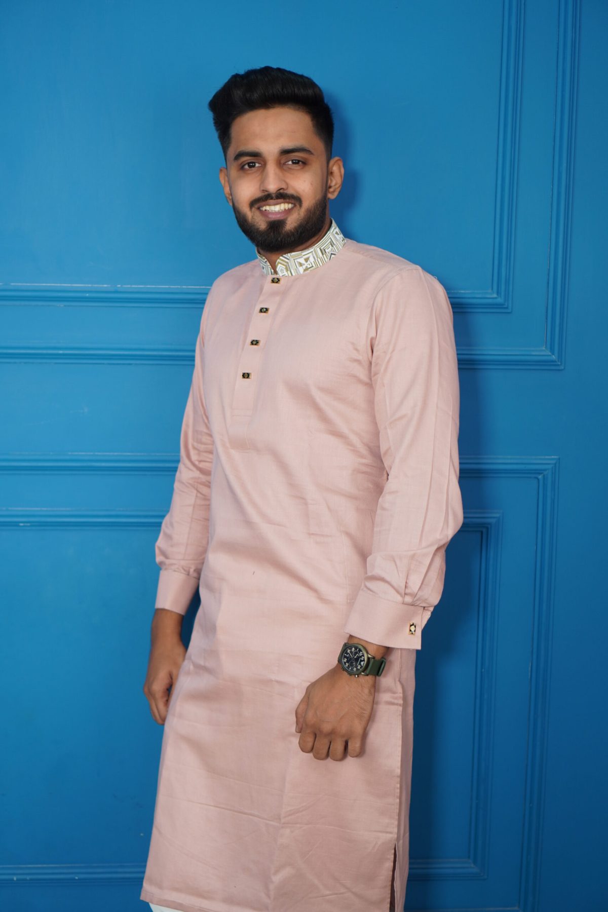 Panjabi for Men's - Pink style fashion 2 - Image 1